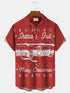 Men's Christmas Funny Graphic Short Sleeve Hawaiian Shirt